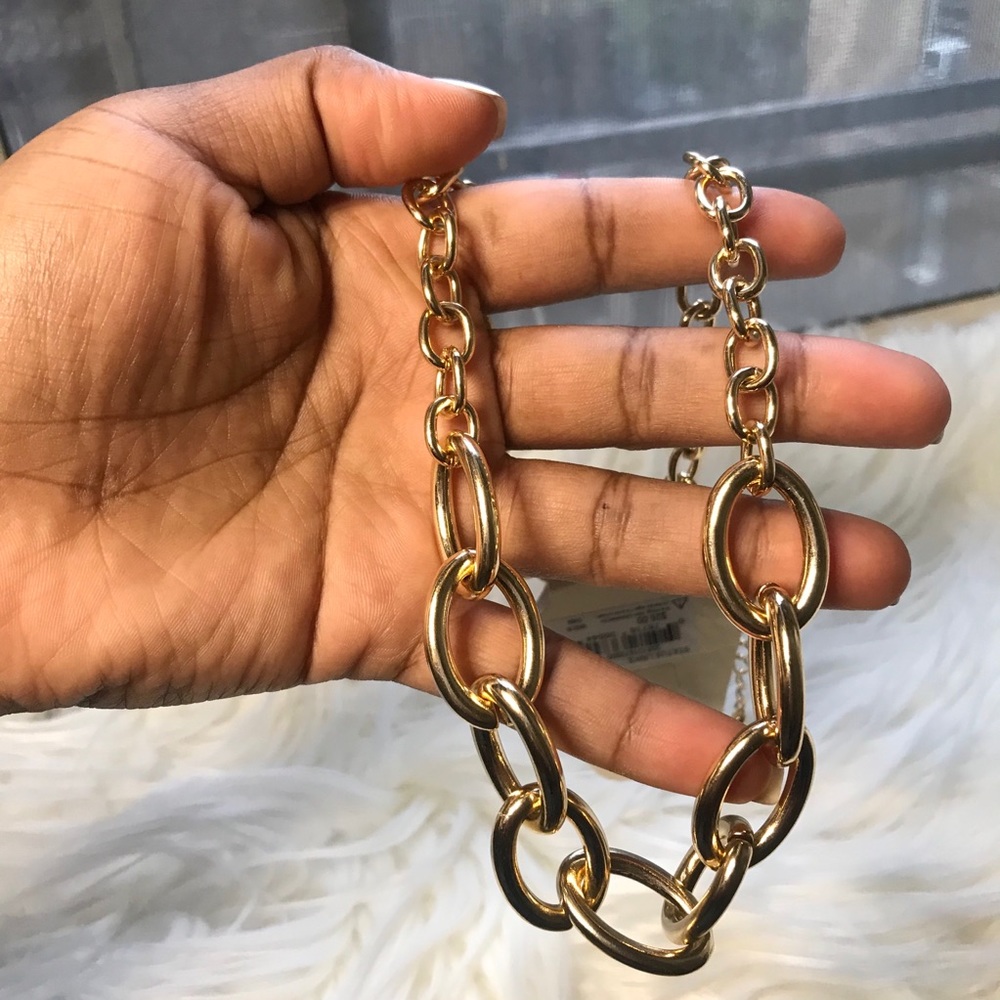 Gold tone short Necklace